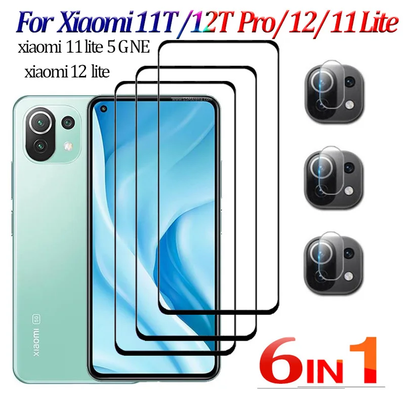 

For Xiaomi 11 Lite 5G NE Tempered Glass Mi 11 12 Lite 5G Screen Protector xiaomi 12 lite Glass Film Xiaomi 12T 12 T 11T Pro