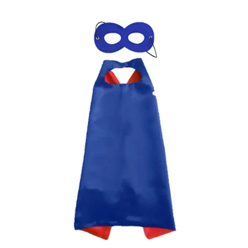 Movie Hero Cosplay Costume Kids Cloak Fancy Action Figure Disguise Solid Cape Halloween Birthday Festival Party Role Play