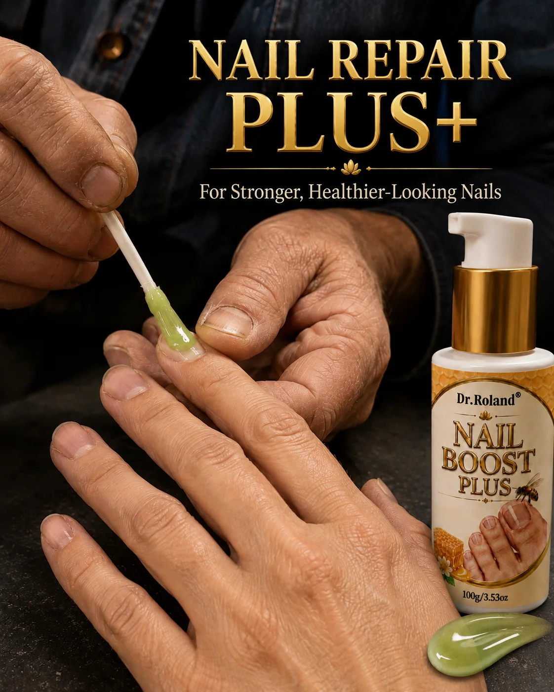 Nail Repair Care Cream for Dry Brittle Rough Nails Honey Propolis Vitamin E Moisturizing Strengthening Fingernail Toenail Care