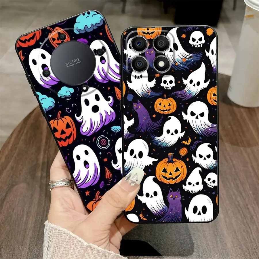 Halloween Ghost Case voor Honor X8 90 Lite 70X9 X9a 8XX7 X7a X9c Soft Back telefoon Cover
