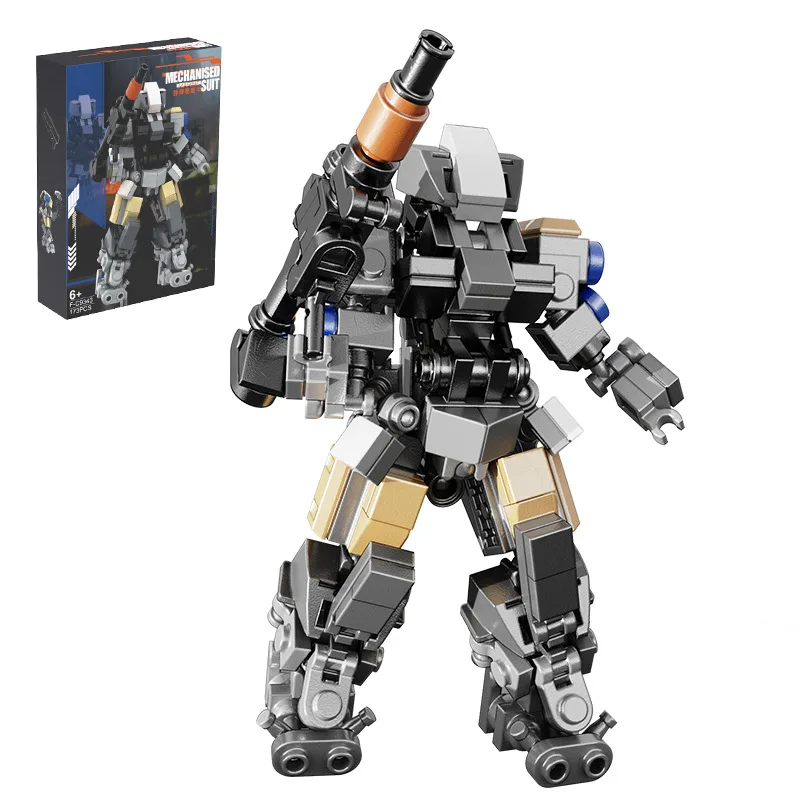 MOC Mechanized Nautical Suits Mech Building Block Toy Set  High-Tech Battle Robot Model Brick Assembly for Children Xmas Gifts