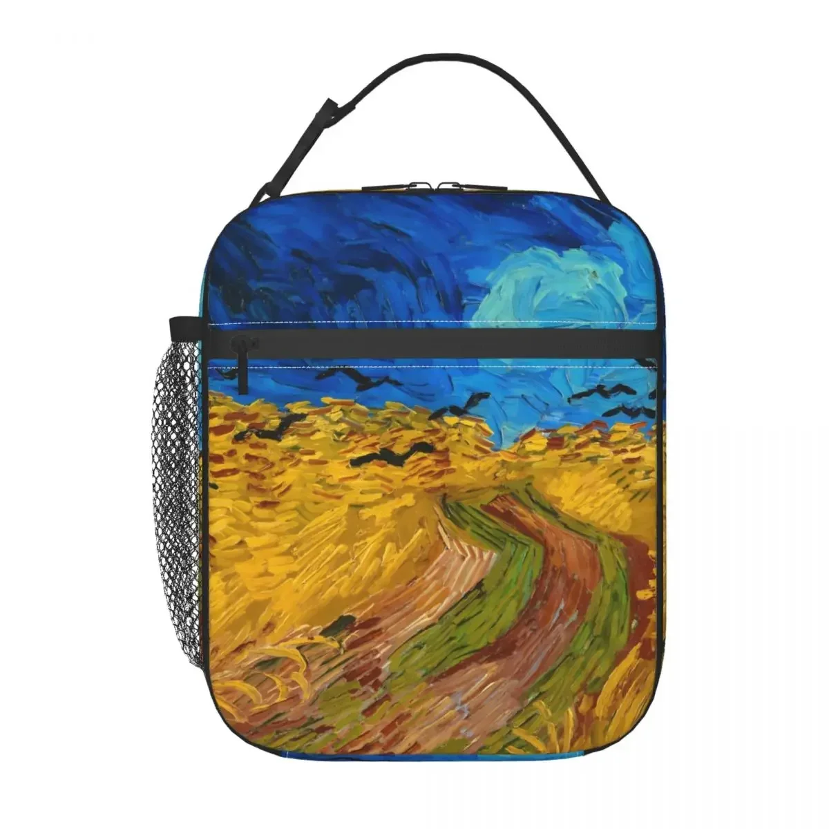 

1890 By Vincent Lunch Bag For Child Wheatfield Lunch Box Retro Picnic Cooler Bag Portable Zipper Thermal Lunch Bags