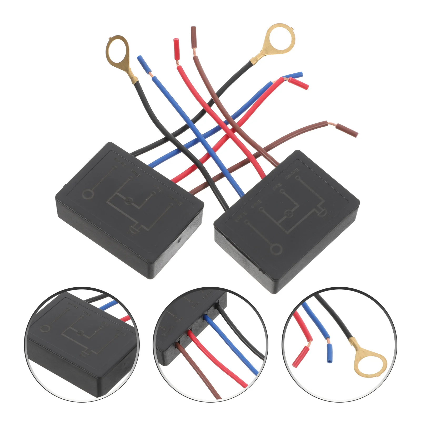 2 Pcs Table Lamp Touch Switch Light Sensor Replacement Accessories for Dimmer Control Vintage Desk