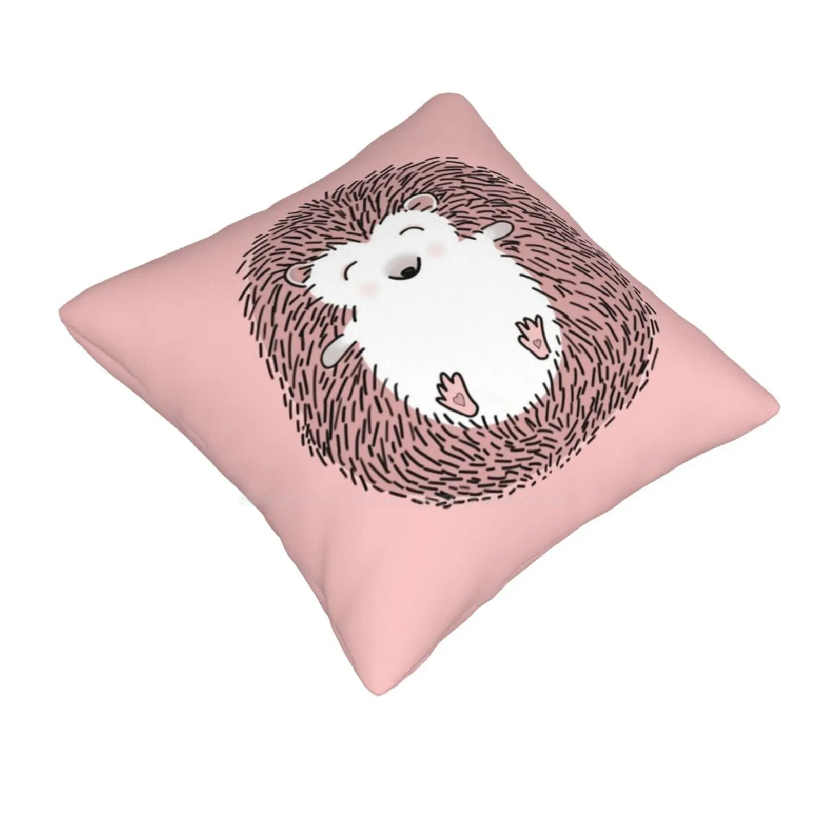 Hedge Hug Pillows Case Bedroom Home Decoration Hoglet Hedgehogs Hedgehug Spiky Floofer Prickles Prickly Cute Blushing Animals