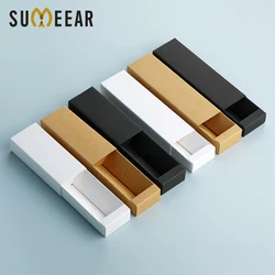 50/100Pcs/Lot 5/10/15ml Empty Perfume Bottle Box Kraft White Black Paper Box Perfume Bottles Package Box Print LOGO Pay Extra