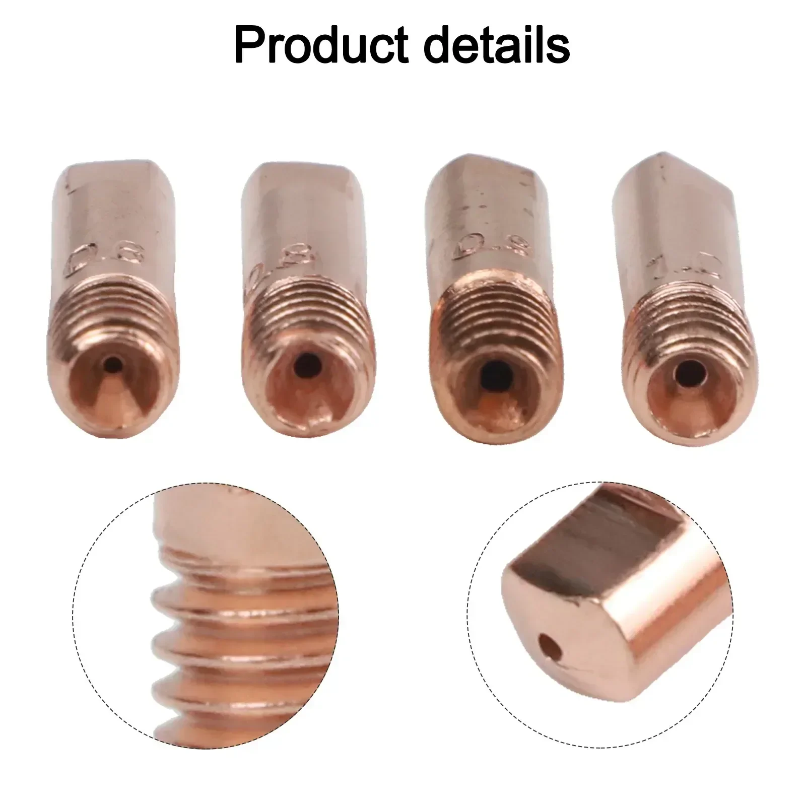 

42PCS Copper For MIG Welding Contact Tips for Use with For 15AK Torch Kits Includes Multiple Sizes and Gas Nozzles