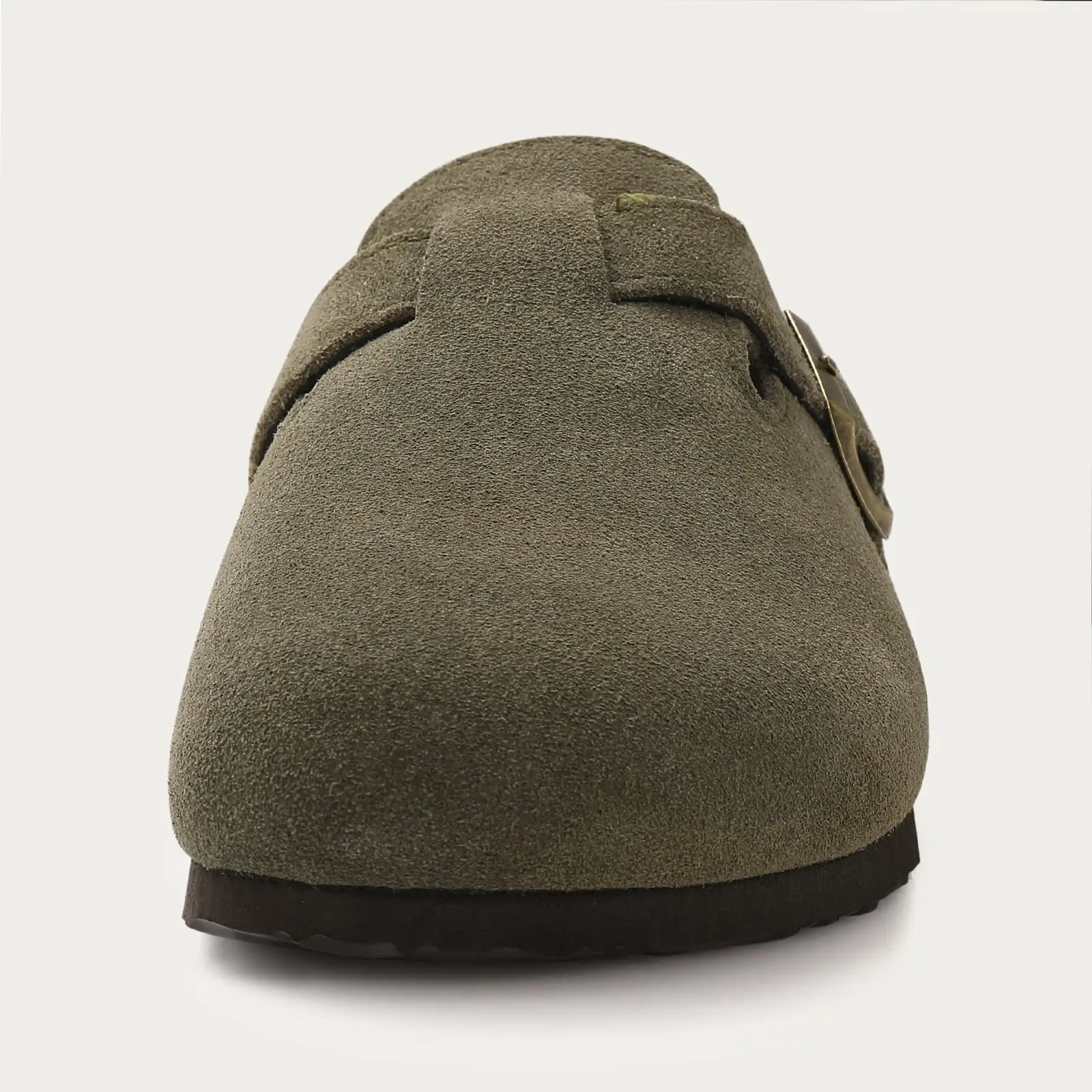 Tamancos Kidmi-Suede para Homens e Mulheres, Chinelos Antiderrapantes com Suporte Arch, Mulas Clássicas de Cortiça, Chinelos Ao Ar Livre