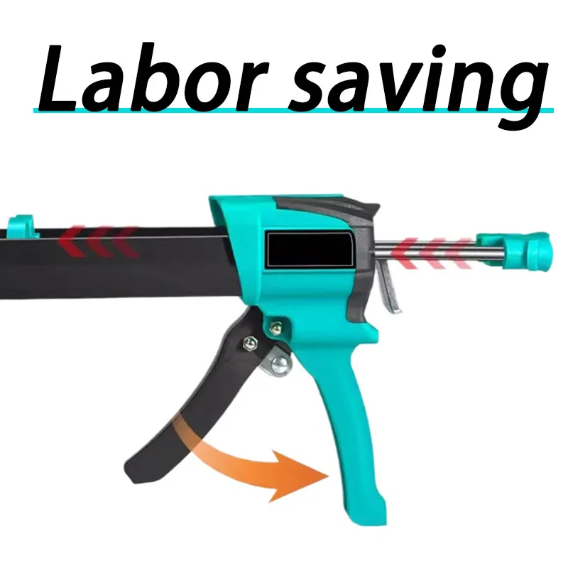 Plastic Seam Glue Gun Labor-saving Double Tube Glue Gun Professional Ceramic Tile Gap Filling Tool Manual Construction Tools