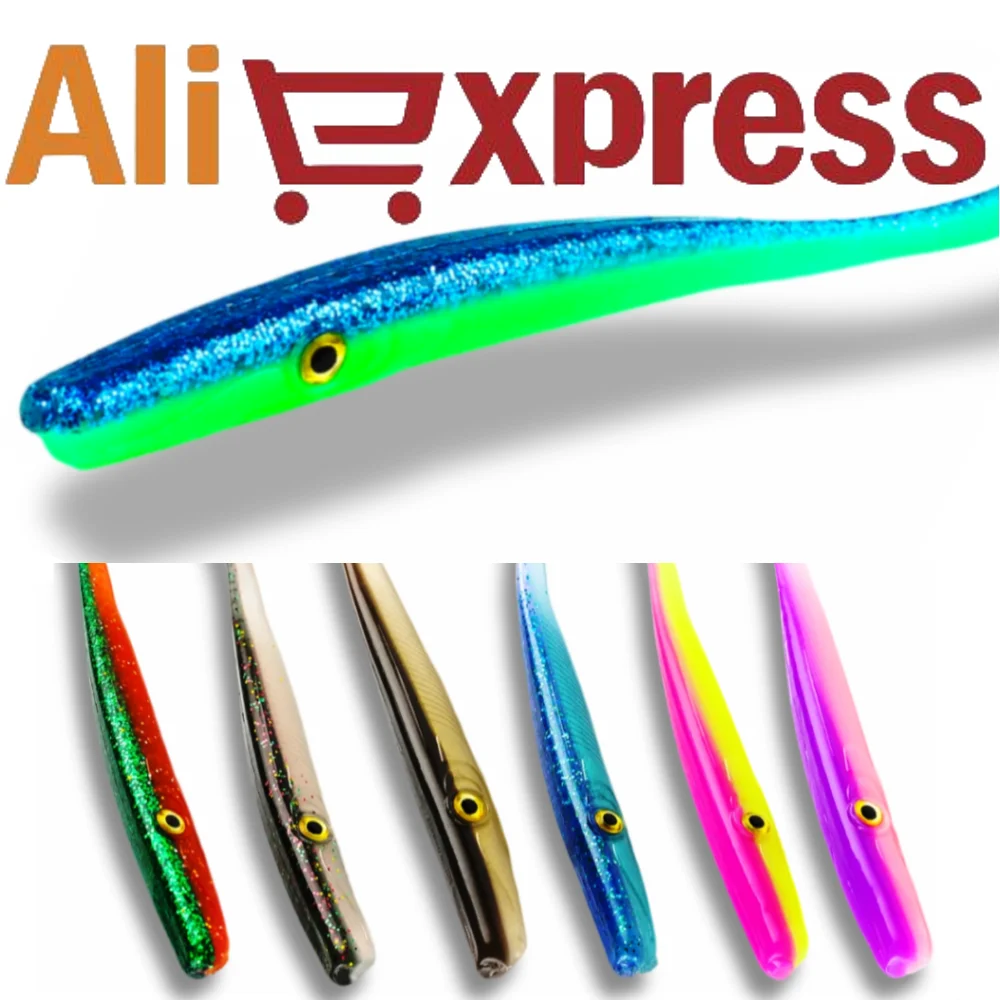 Rais Crazy Slug-señuelo de sábalo suave, 18cm, 3 unids/bolsa, señuelo de pesca, cebo Artificial de lubina, gusano de silicona, sábalo, Anguila, aparejos de pesca Needfish