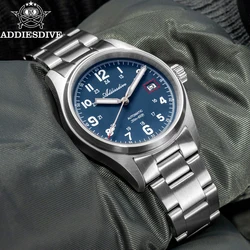 ADDIESDIVE Mechanical Watch Sapphire Glass 20Bar Waterproof 316L Stainless Steel BGW9 Luminous 39mm NH35A Men's  Automatic Watch