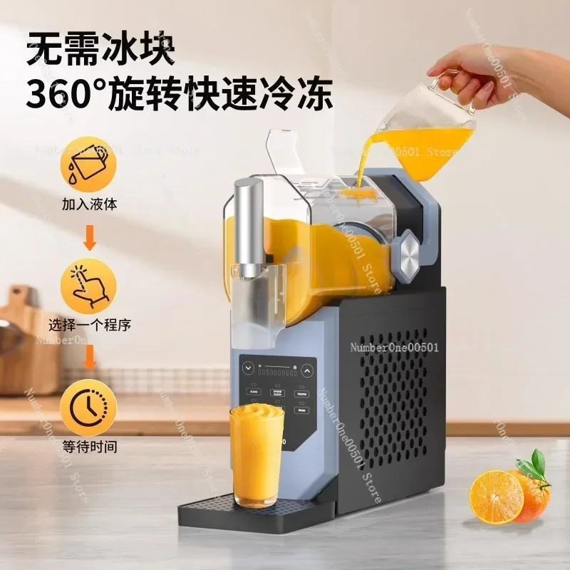 Small Home Ice Shaver Machine Auto Clean Snow Cone Maker Slush Frozen Dessert Fast Crushing Electric Crusher