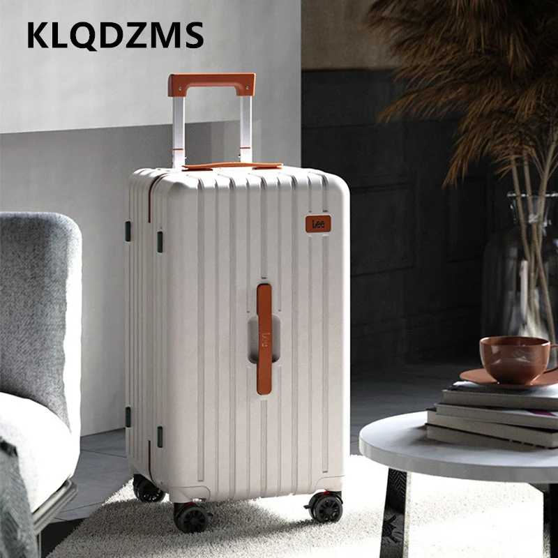 KLQDZMS ABS + ПК Чемодан 20 "24" 26 "28 дюймов Большая вместительная тележка Посадковая коробка Сверхлегкий ящик для пароля Чемодан на колесиках