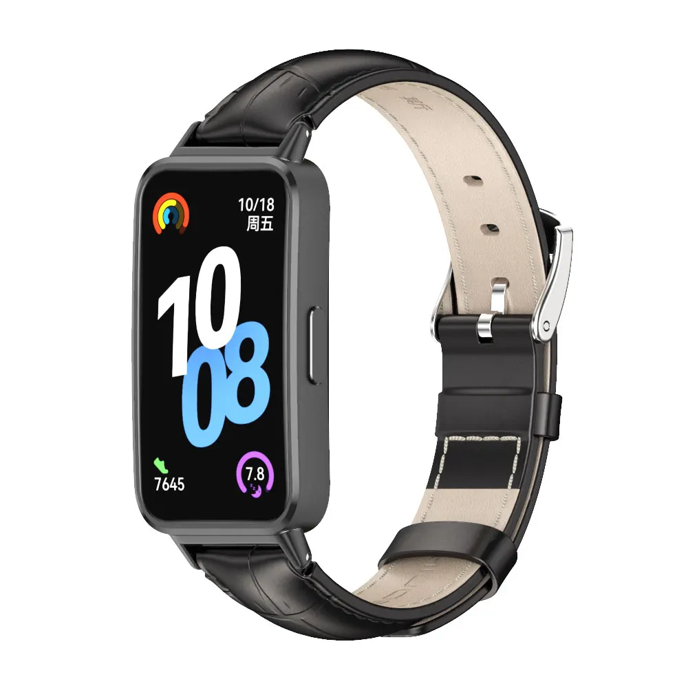 Ремешок для Huawei Band 10, ремешок для часов Huawei Band 9, умные часы, кожаный браслет для Huawei Band 8, аксессуары, замена