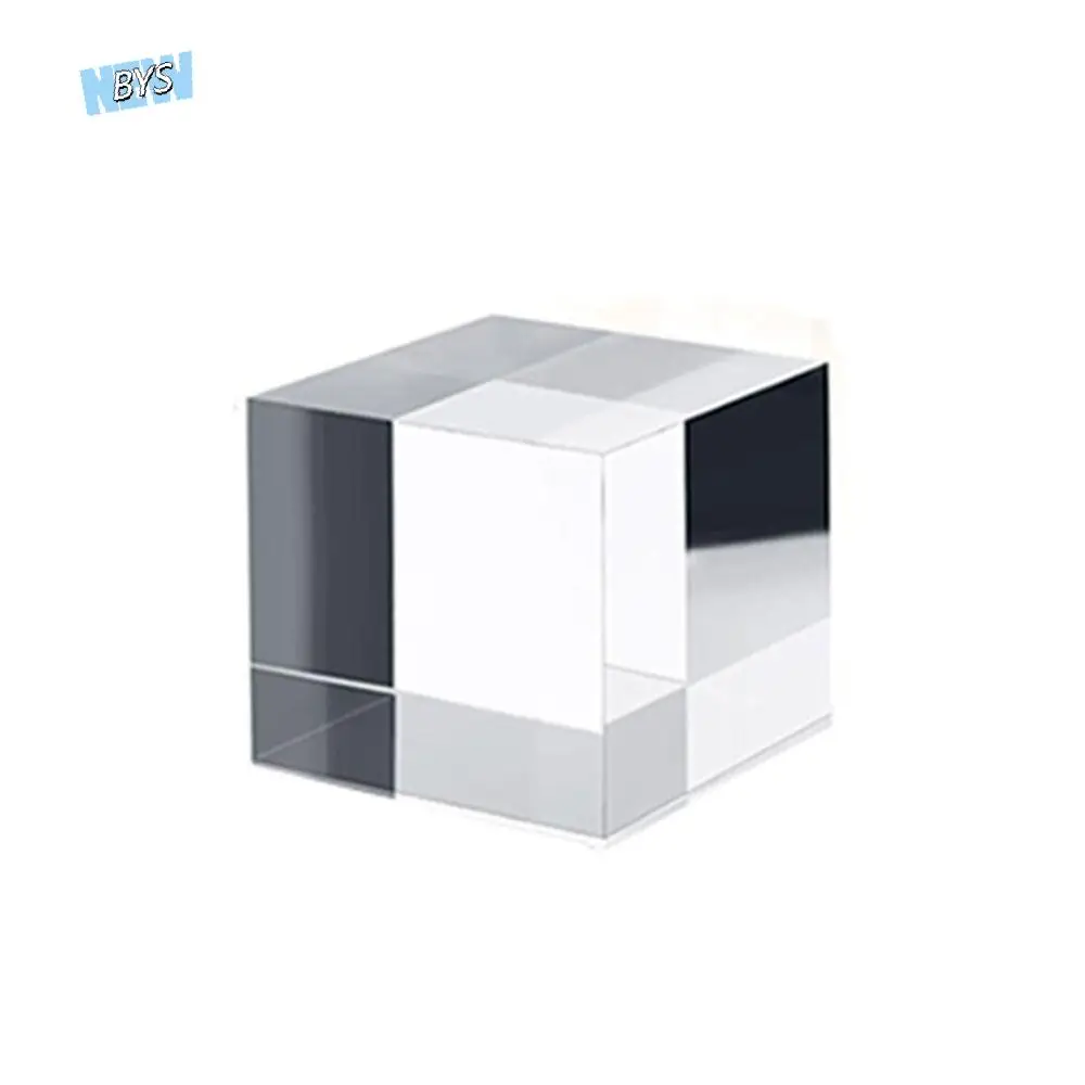 

Solid Jewelry Display Riser Stands Polished K9 Crystal Acrylic Cube Display Stand Block Reusable Transparent