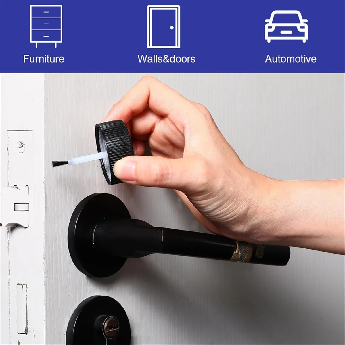 60 Pezzi Bottiglie di Vernice per Ritocco Contenitore di Vernice per Ritocco Vuoto da 30 Ml con Pennello e Sfera di Miscelazione per Riparazione di Chip Auto XY