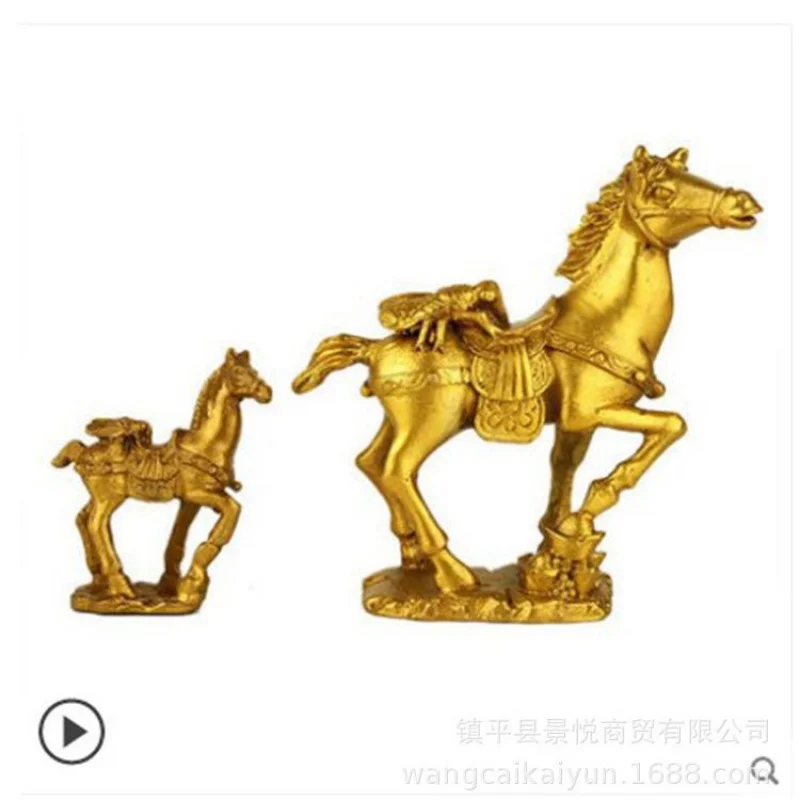 Copper horse figurine, monkey figurine, home and office decoration, crafts