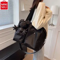 MINISO Disney-Bolsa de equipaje de viaje para mujer, bolsa de gran capacidad para deportes y Fitness