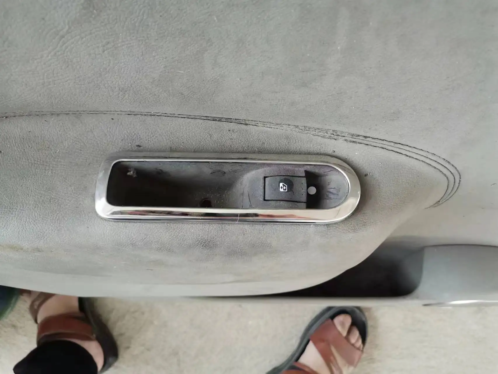 For Renault Scenic 2004-2011 Window Glass Switch Cover Overlay Trim Panel Chrome Car Styling Accessories 4PCS