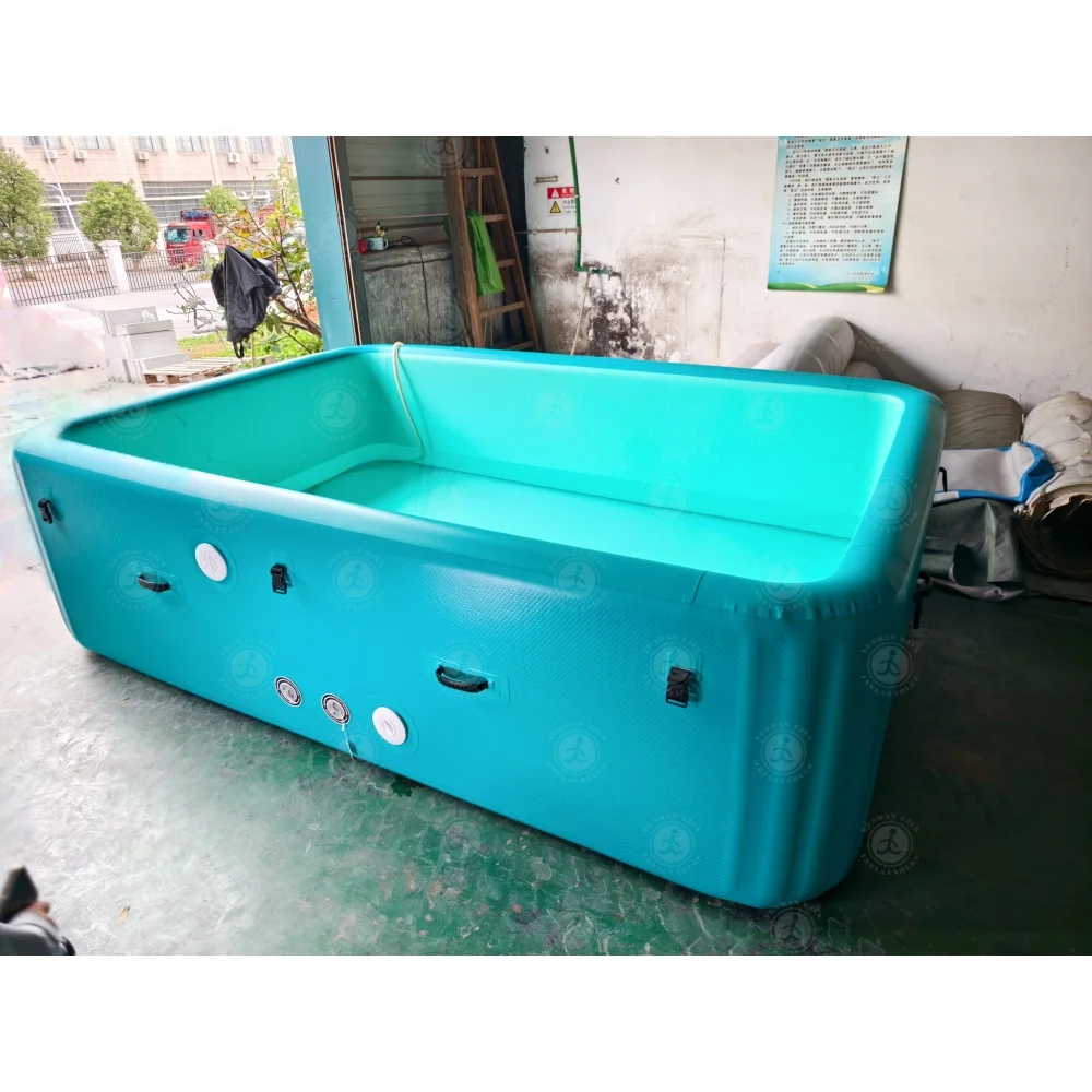 Commercial Large Inflatable Swimming Pool Drop Stitching PVC Material Family Outdoor Rectangular Pool for Kids and Adults