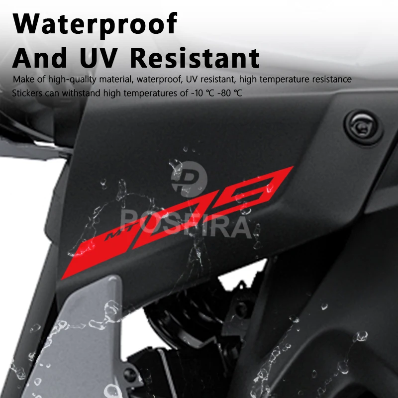 POSFIRA naklejki motocyklowe wodoodporne naklejki dla Yamaha MT09 MT 09 akcesoria MT-09 2017 2018 2019 2020 naklejki motocyklowe