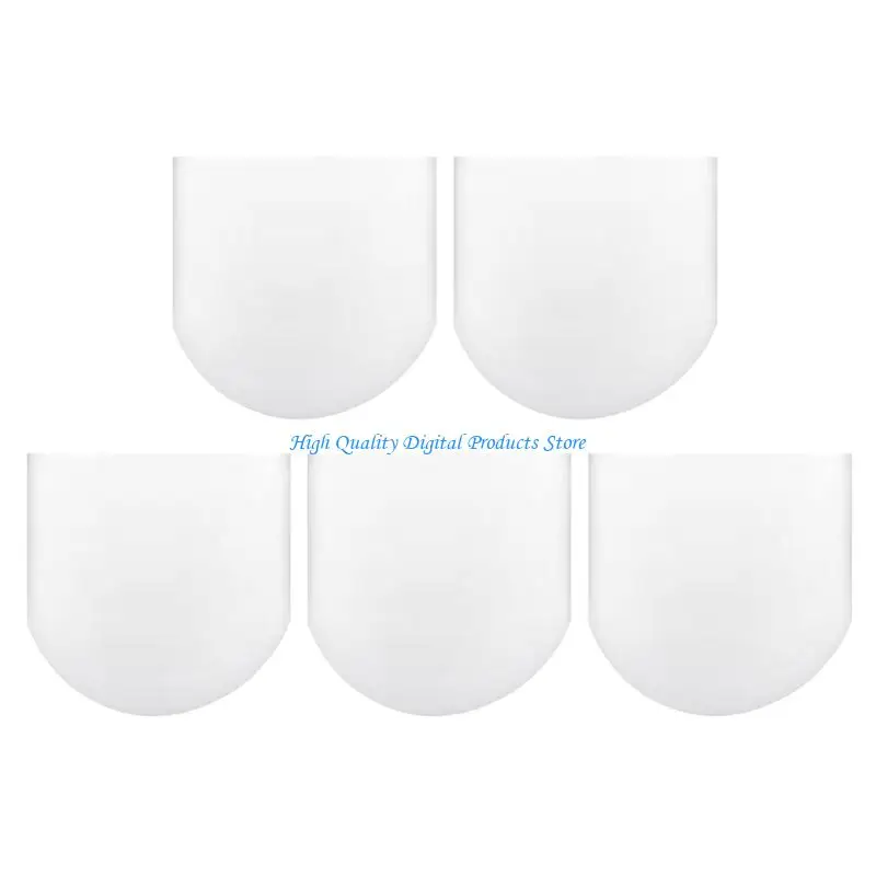 U2JE Clear Look Record Album Cover Outer Sleeves for 12in Collections, Arched Polyethylene Covers for Shelf and Shop Storage