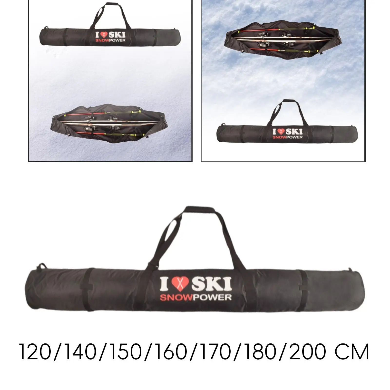 

Ski Bag Snowboard Bag Snowboarding Skiing Wear Resistant Portable with Handles