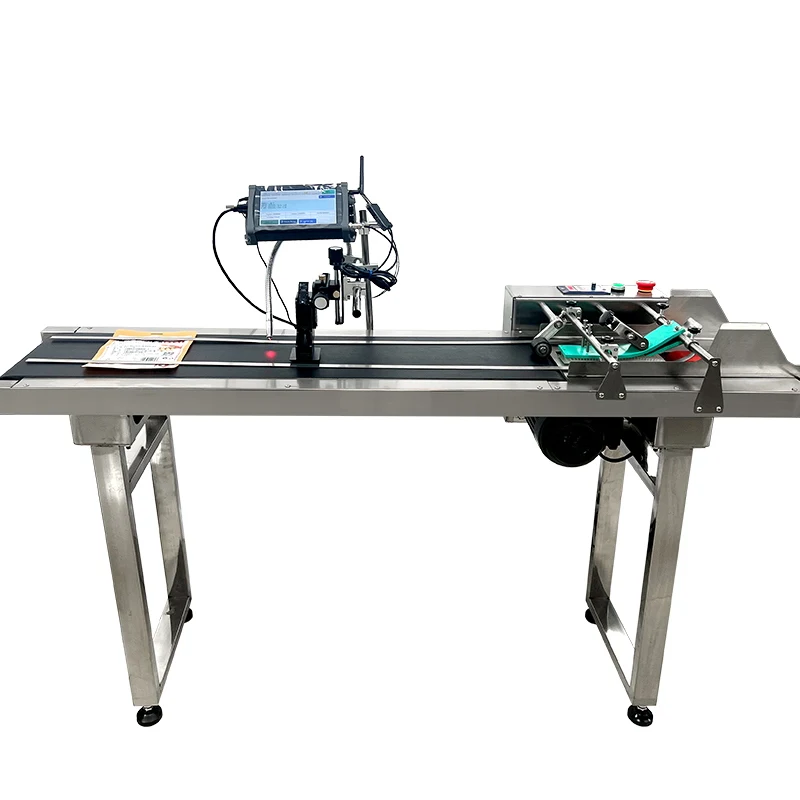 

2025 MFG and EXP Date Printers, Batch Serial Number Inkjet Printers with Conveyor Belts