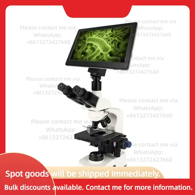 High Quality Laboratory Biological Microscope Student with Lcd Screen butterfly Eyepiece