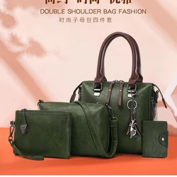 Luxury Brand Set Women's Handbag Large Capacity Women's Leather Handbag 2024 Women's Fashion Shoulder Bag