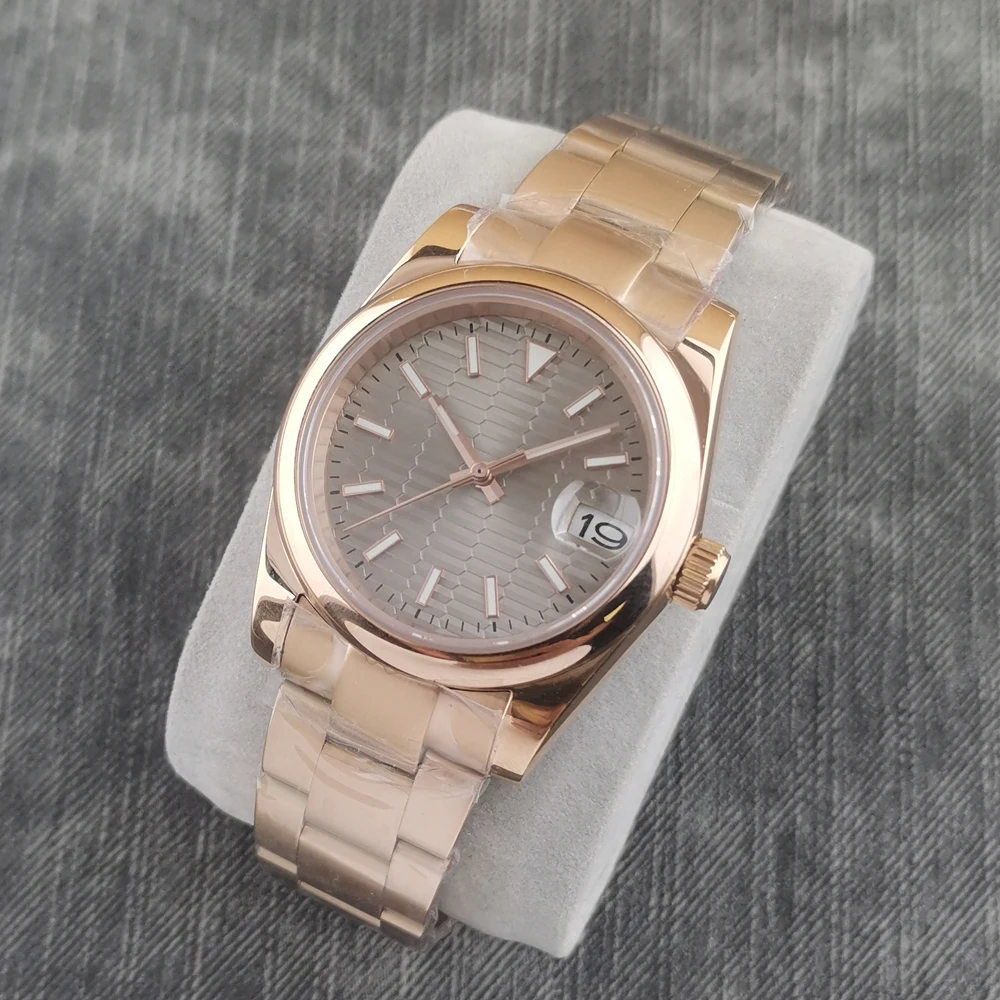 

36mm/39mm BEBERT- NH35A Automatic mechanical watches Men Sterile dial Watch steel bracelet Sapphire glass luminous man Watch