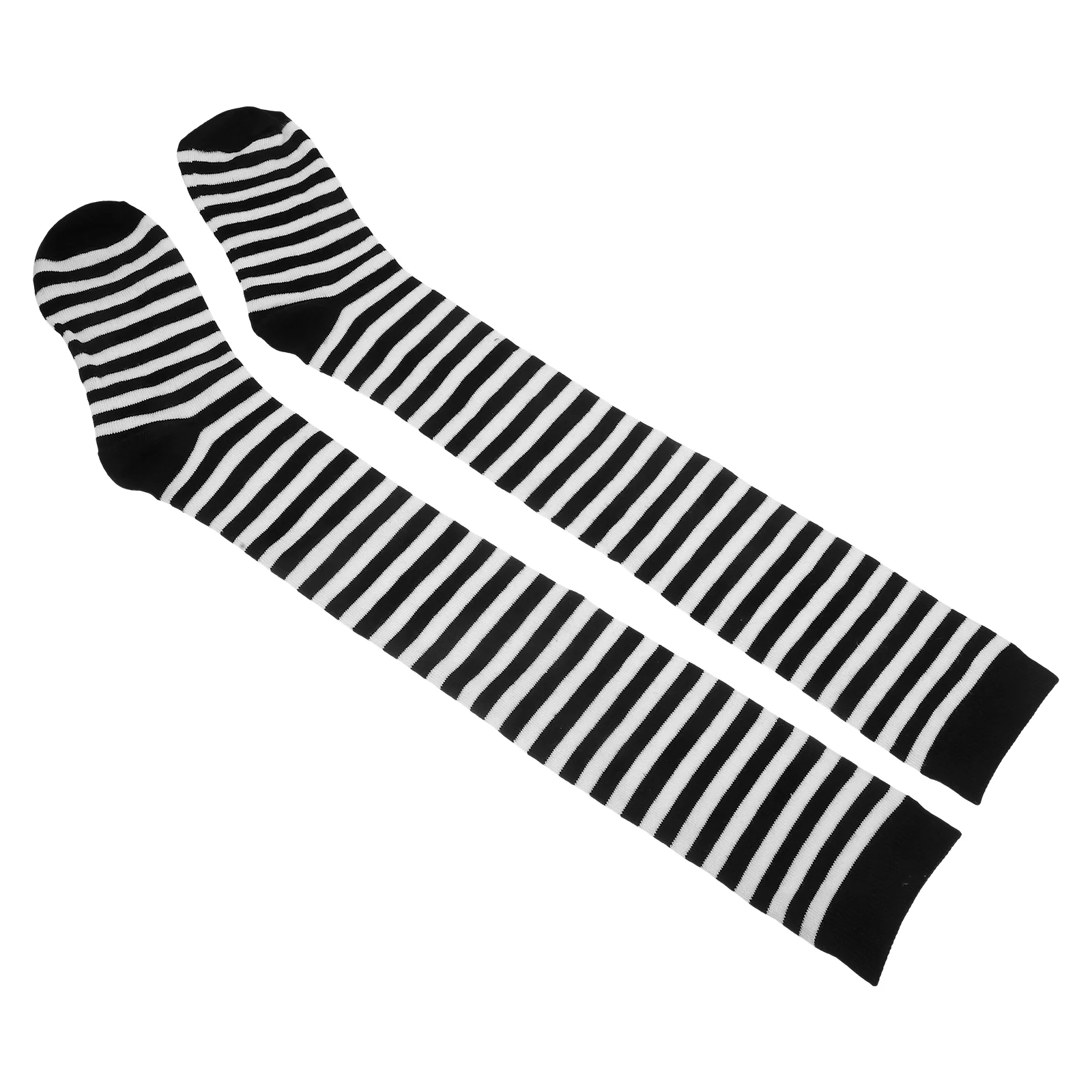 Children High Striped Socks Women's Pinstriped Thigh Stocking Knee Baby Ankle