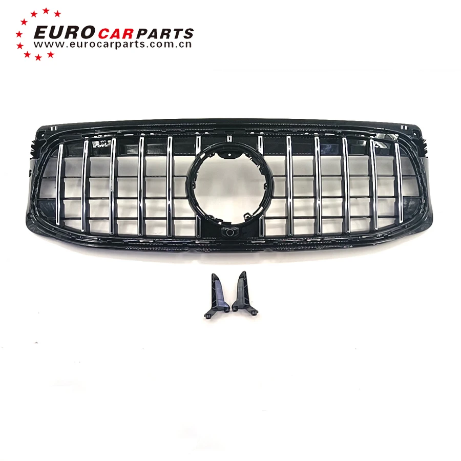 High Quality Black Silver Gt Sport Style Car Front Grille Grill Mesh Cover Manufacturers Center Bumper Kit For GLB CLass X247