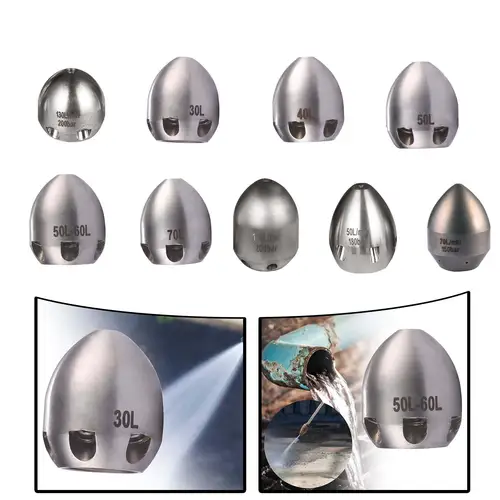 Boquilla de chorro de alcantarillado, cabezal de pulverización multifunción de alta presión, boquillas de tubo de descarga para exteriores, ventanas, Patio, coche, suministros