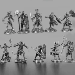 Mummy Warrior Pharaoh Guards Mini Sculpture Retro Metal Soldier Model Tabletop Game Chess Ornament Collection Crafts Boy Gifts