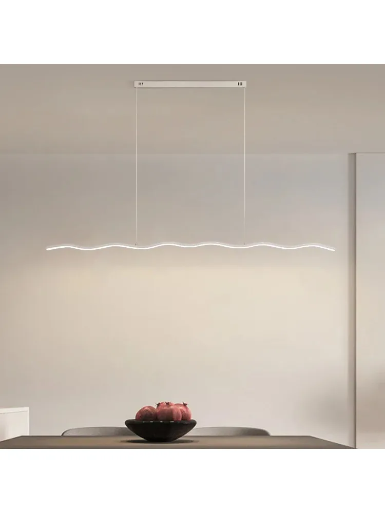 Nowoczesna lampa wisząca minimalistyczna LED E27 do baru, restauracji, nad stół, oświetlenie w stylu skandynawskim do dekoracji domu. — 2