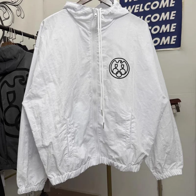 

American Trend KANYE WEST Sunscreen Jacket High Street Casual Men Women Loose Kanye West Waterproof Nylon Jacket