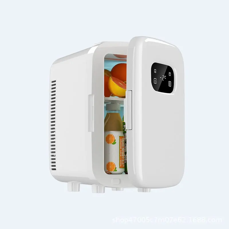 JMZ Mini Fridge 10L Portable Refrigerator for Students Drivers Women Compact Dual Use Cooling Warmer for Dorm Car Home Office