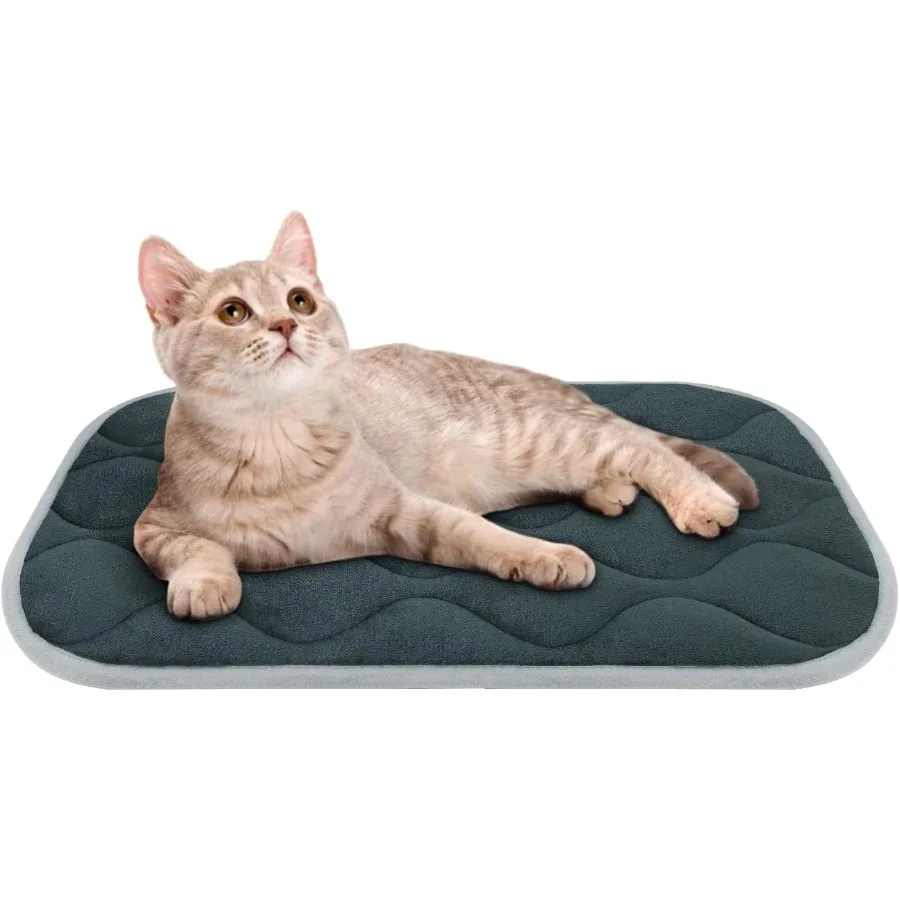 

Плоский коврик для ящика с противоскользящим дном для сна собак: коврик для питомника, который можно стирать в машине, идеально подходит для маленьких собак в переносках для путешествий