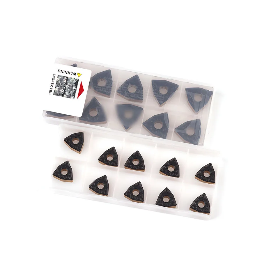 10pcs WNMG060408 TM T8125 High-quality cutting inserts Carbide alloy turning inserts CNC lathe processing tools for steel parts