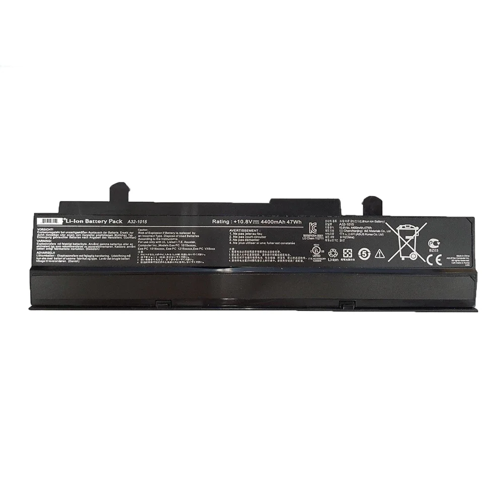 Imagem -03 - Bateria de Laptop para Asus Eee pc Novo Original 11.1v 4400mah 1016 1015 1015pem 1215 1215n A321015