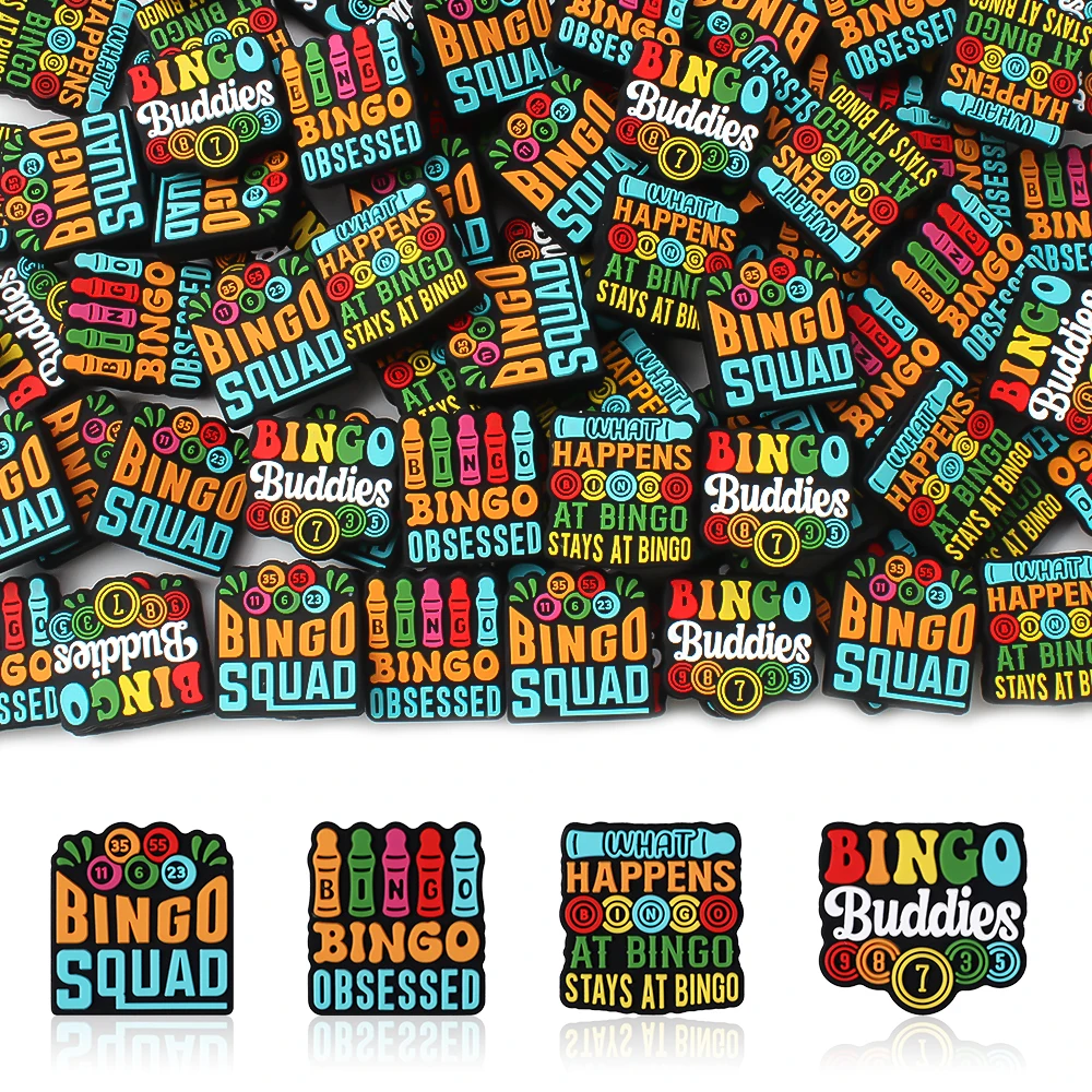 5/20/50 قطعة لطيف البنغو لعبة موضوع سيليكون الخرز لصنع المجوهرات تصاميم الخرز البؤري KeysChain لتقوم بها بنفسك القلم مطرز الإكسسوارات #1