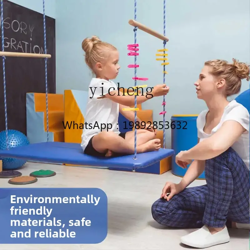 ZZ Equipo de entrenamiento de integración sensorial Columpio colgante Suspensión vestibular Juguete de enseñanza para niños con autismo especial
