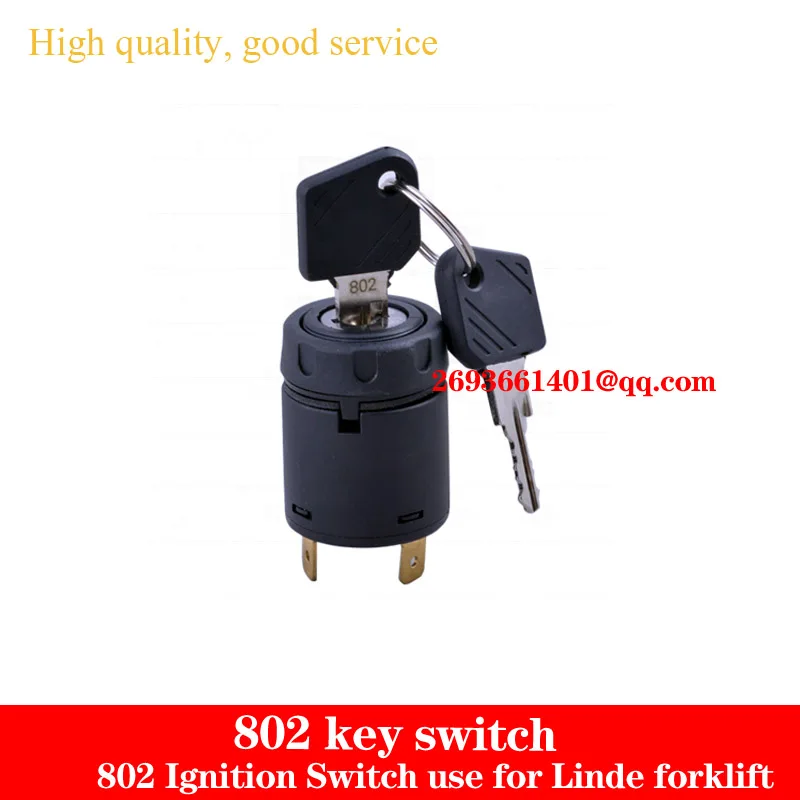 802 Key Switch/ Igntion Switch  Forklift Parts OEM 7915492618 Use for Linde T20,L12,L14