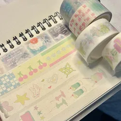 Scrapbooking Materials Washi Tape Dessert Food Deco Masking Tapes Calendar Stickers Diy Arts Crafts Album Journal Planner