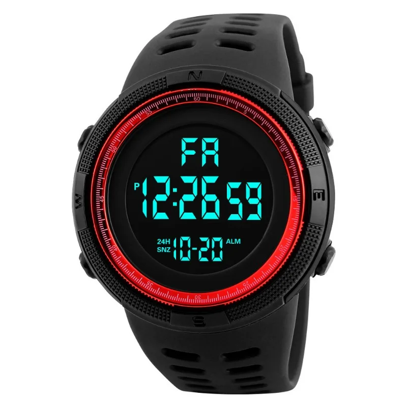 Outdoor Multifunctional Luminous Sports Watch, Adult Student Men's 1251 Electronic Watch Fashion LED