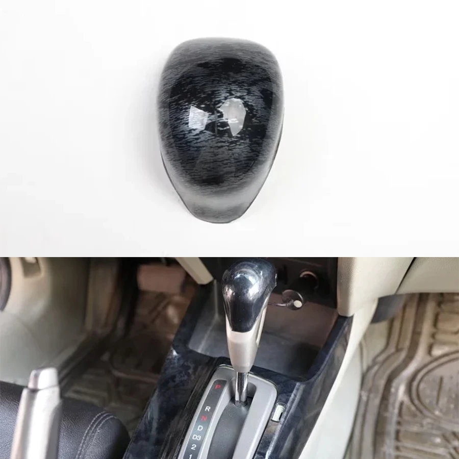 For Honda Civic 9th AT 2012 2013 2014 Car Gear Shift Knob Stickers Car-cover Car Styling ABS