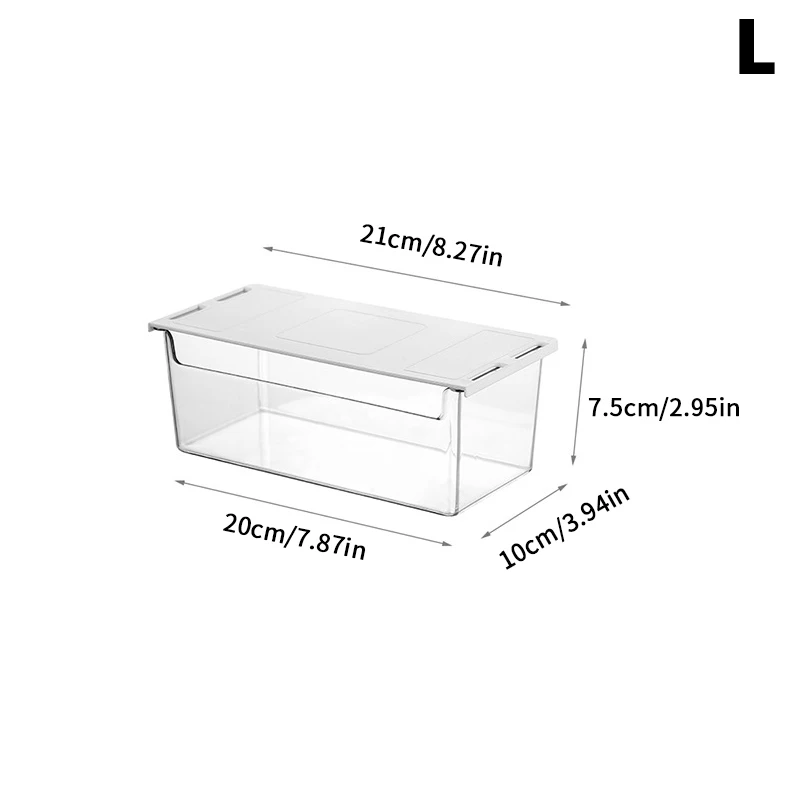 1Pc Transparent Acryl Lagerung Box Unter Tablett Schublade Pull-Out Lagerung Regal Schrank Badezimmer Büro Lagerung Box Fall Container