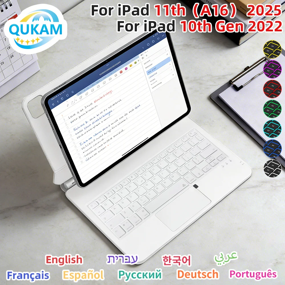 clavier-bluetooth-magique-ultra-mince-folio-pour-ipad-10e-9e-generation-11e-generation-a16-2025-pro-13-11-m4-129-air-11-air-4-5-109-pouces-air-6-–-housse