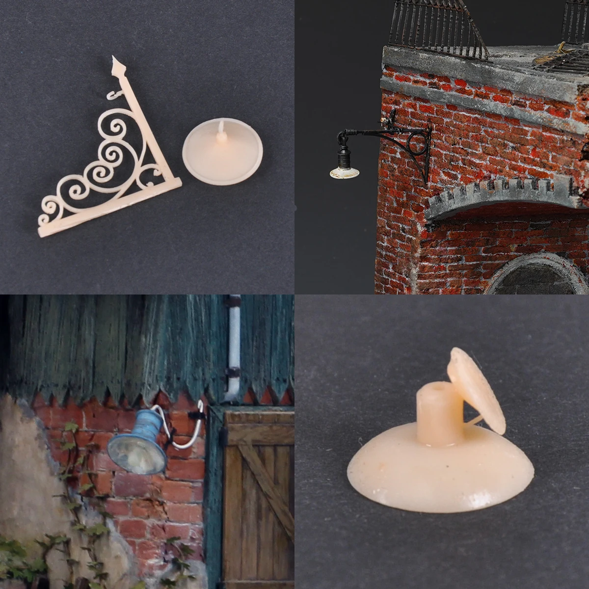 

Assembly street lamp streetlight lamps Building components diorama Scale model kit 1/32 1/35