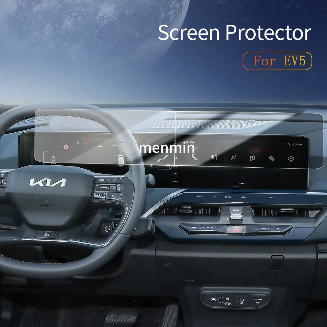 

Car Stickers Dash Carplay Mirror Screen Protector Display Tempered Glass Protective Film Vehicle For25 KIA EV5